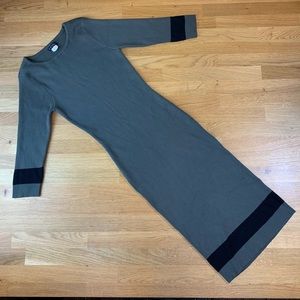 L Venus Olive Long Sexy Sweater Dress
